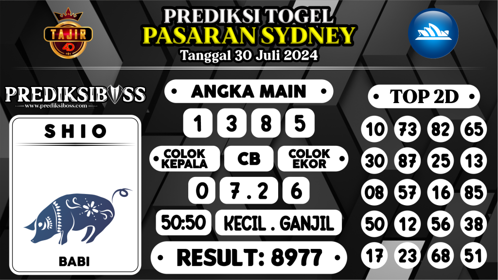 https://prediksibosswon.com/prediksi-boss-togel-sidney-selasa-30-juli-2024/