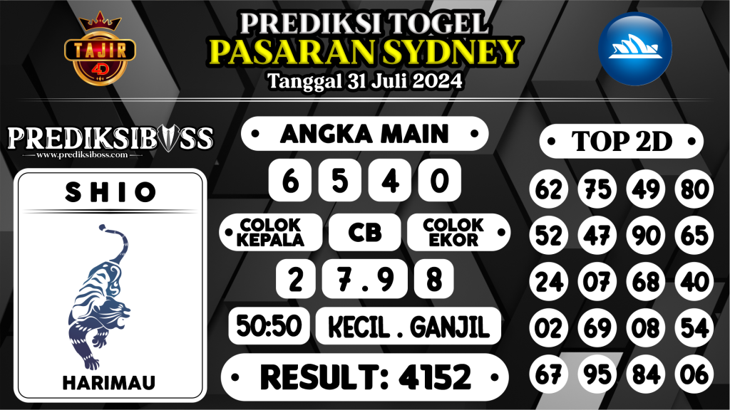 https://prediksibosswon.com/prediksi-boss-togel-sidney-rabu-31-juli-2024/