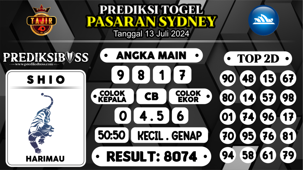 https://prediksibosswon.com/prediksi-boss-togel-sidney-sabtu-13-juli-2024/