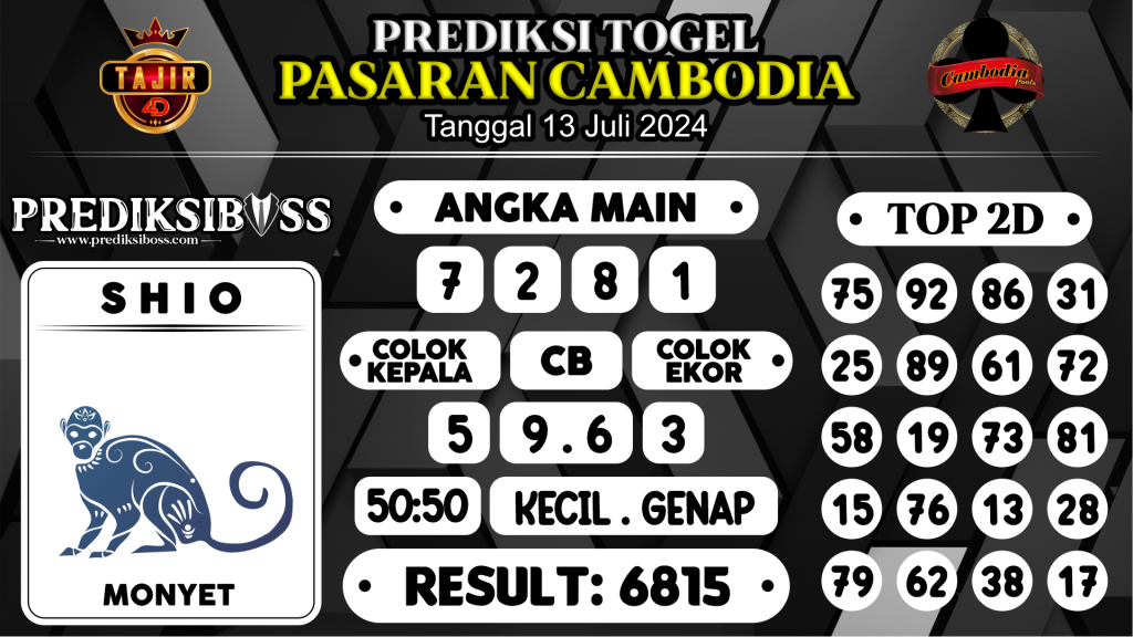 https://prediksibosswon.com/prediksi-boss-togel-cambodia-sabtu-13-juli-2024/