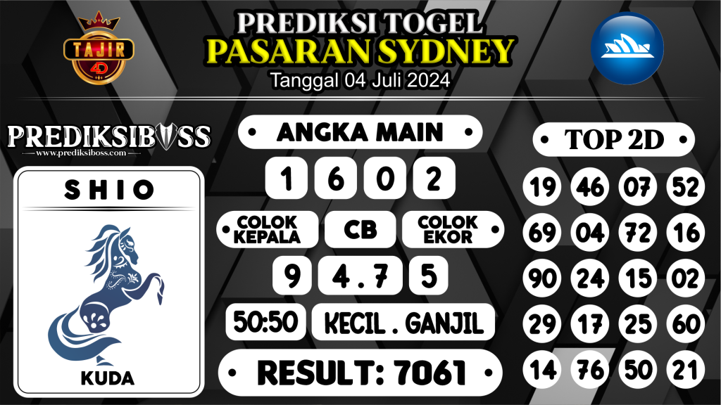 https://prediksibosswon.com/prediksi-boss-togel-sidney-kamis-04-juli-2024/