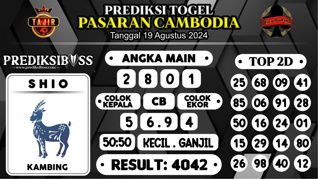 https://prediksibosswon.com/prediksi-boss-togel-cambodia-senin-19-agustus-2024/