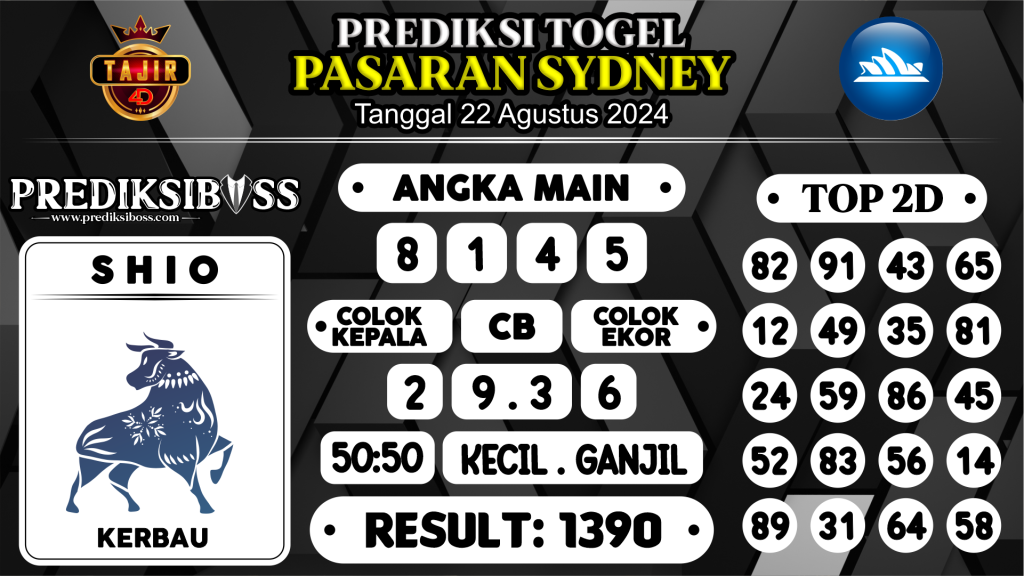 https://prediksibosswon.com/prediksi-boss-togel-sidney-kamis-22-agustus-2024/