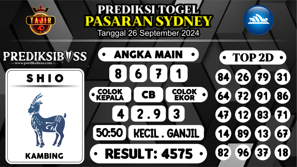 https://prediksibosswon.com/prediksi-boss-togel-sidney-kamis-26-september-2024/