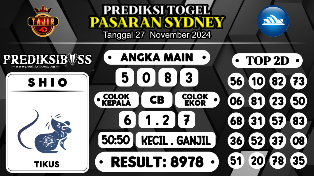 https://prediksibosswon.com/prediksi-boss-togel-sidney-rabu-27-november-2024/