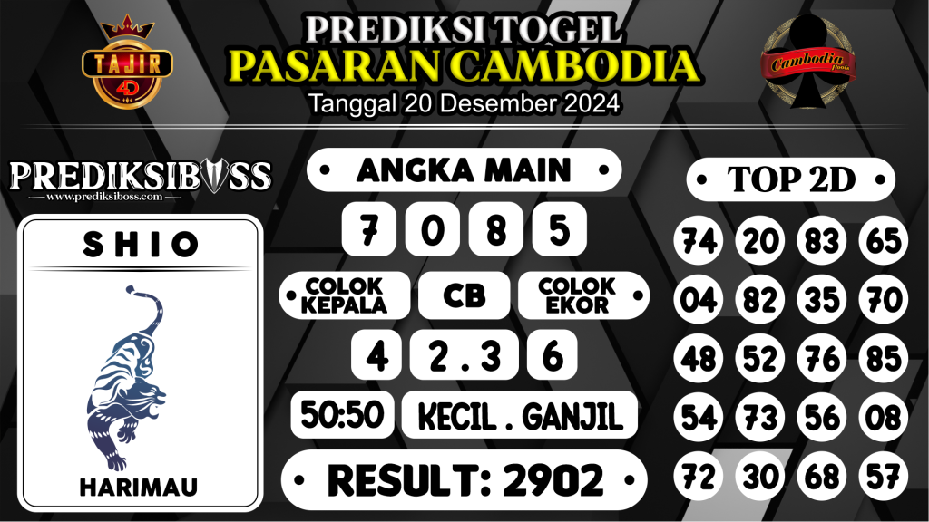 https://prediksibosswon.com/prediksi-boss-togel-cambodia-jumat-20-desember-2024/